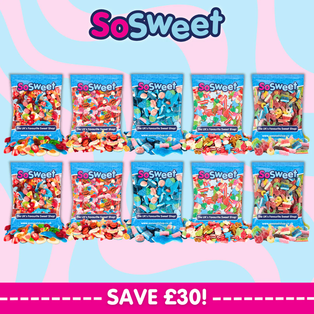 10 x 1kg Sweet Mix Bags (Pick your own)