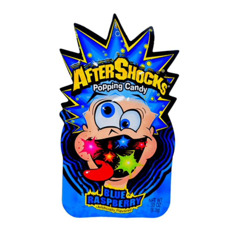 Aftershock Blue Raspberry Popping Candy 9g