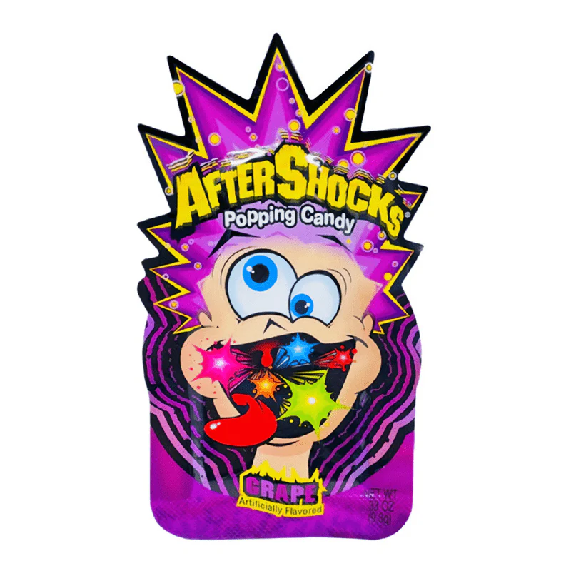 Aftershock Grape Popping Candy 9g