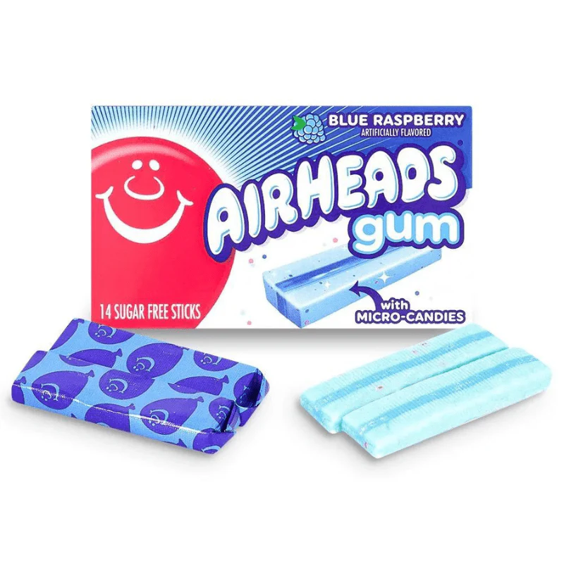 Airheads Gum Blue Raspberry 33g