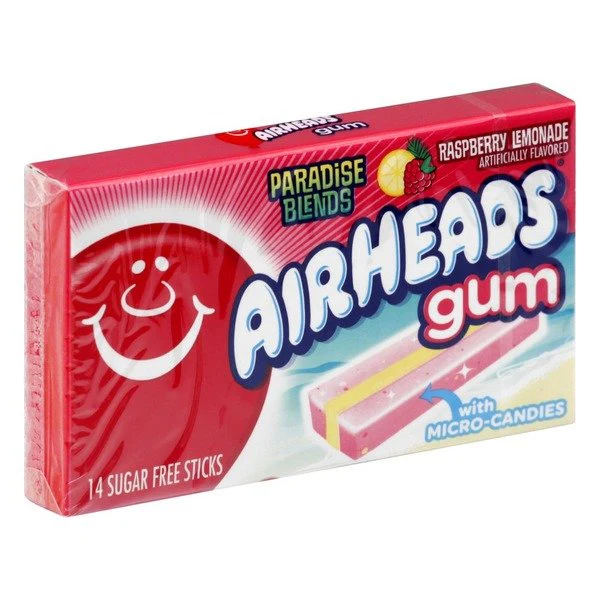 Airheads Gum Paradise Blends Raspberry Lemonade 33g