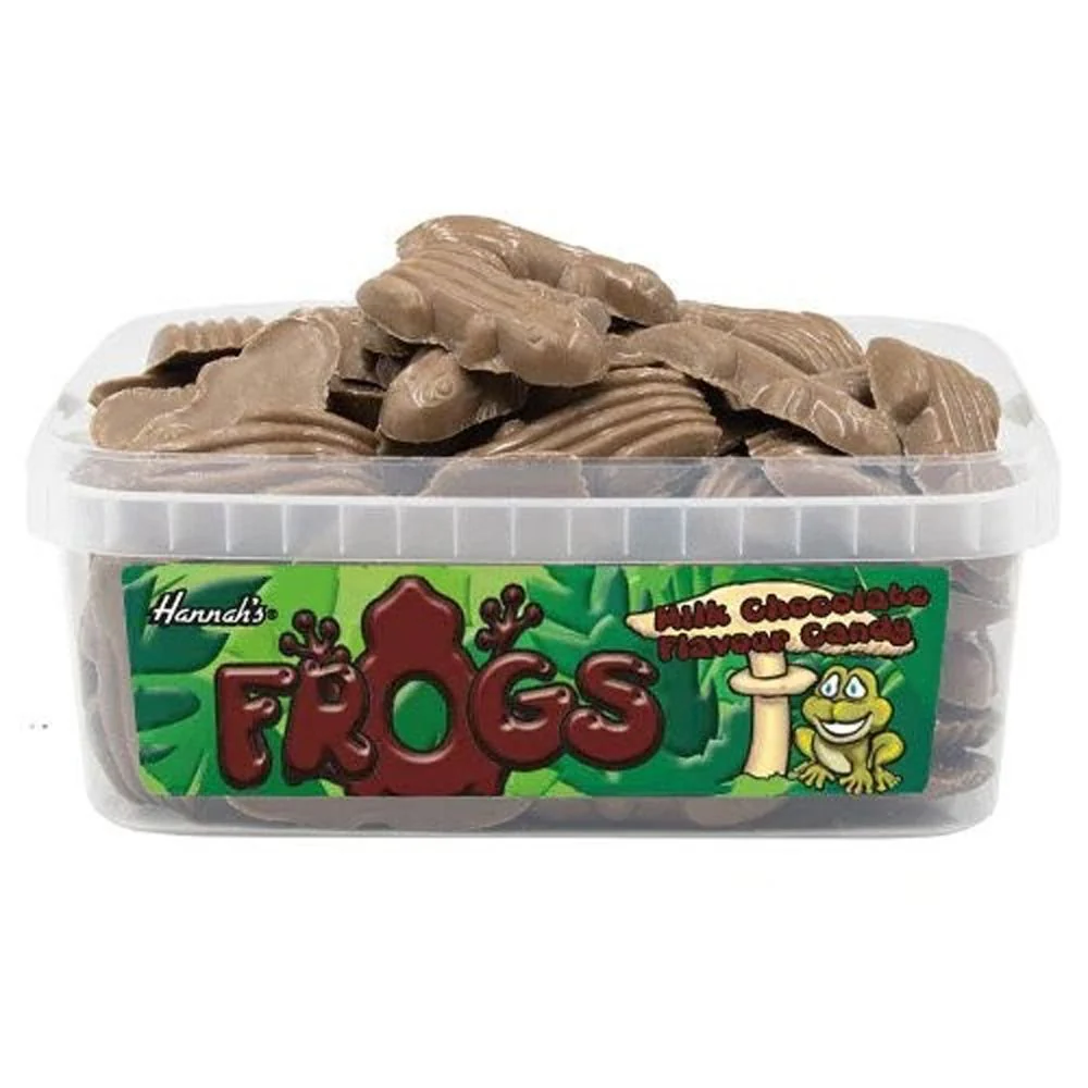 Hannahs Chocolate Frogs Tub 600g