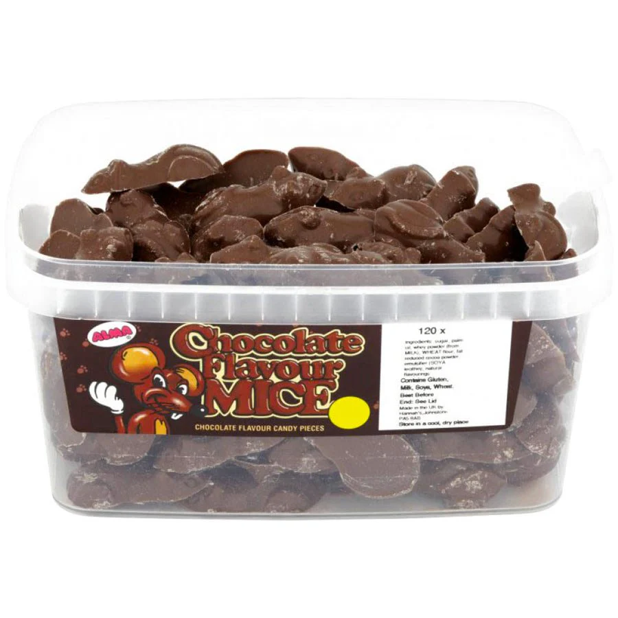 Hannahs Chocolate Mice Tub 600g