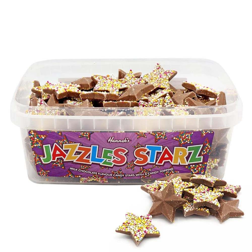 Hannahs Chocolate Starz Tub 600g