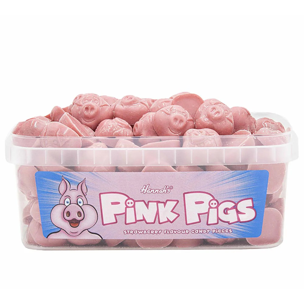 Hannahs Pink Pigs Tub 600g
