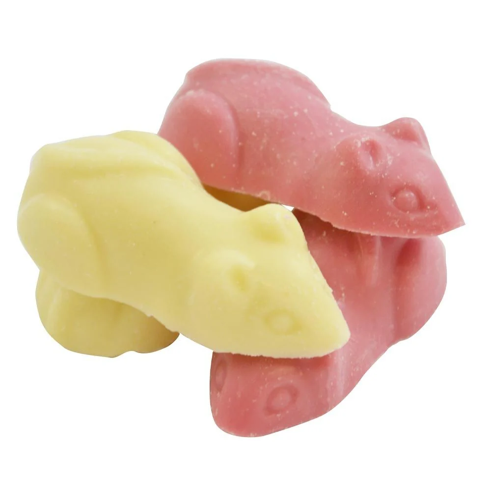Hannahs Pink & White Mice Tub 600g - Image 2