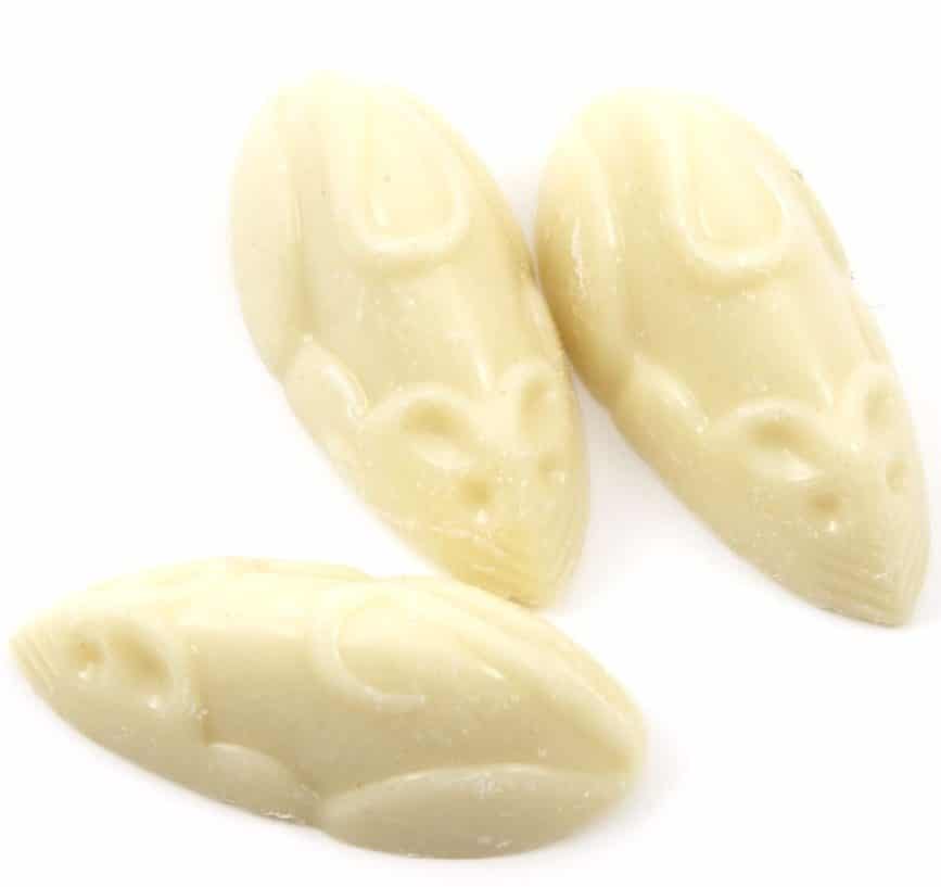 Hannahs White Chocolate Mice Tub 600g - Image 2