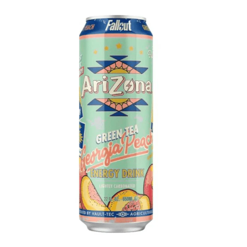 Arizona Fallout Georgia Peach Green Tea Energy Drink Can 650ml