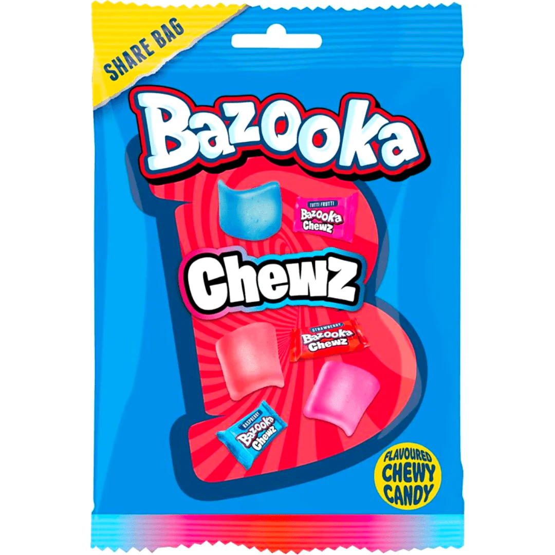 Bazooka Chewz Peg Bag 120g
