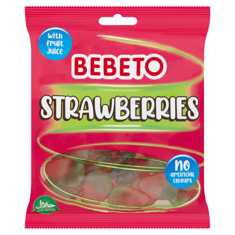 Bebeto Strawberries Peg Bag 150g