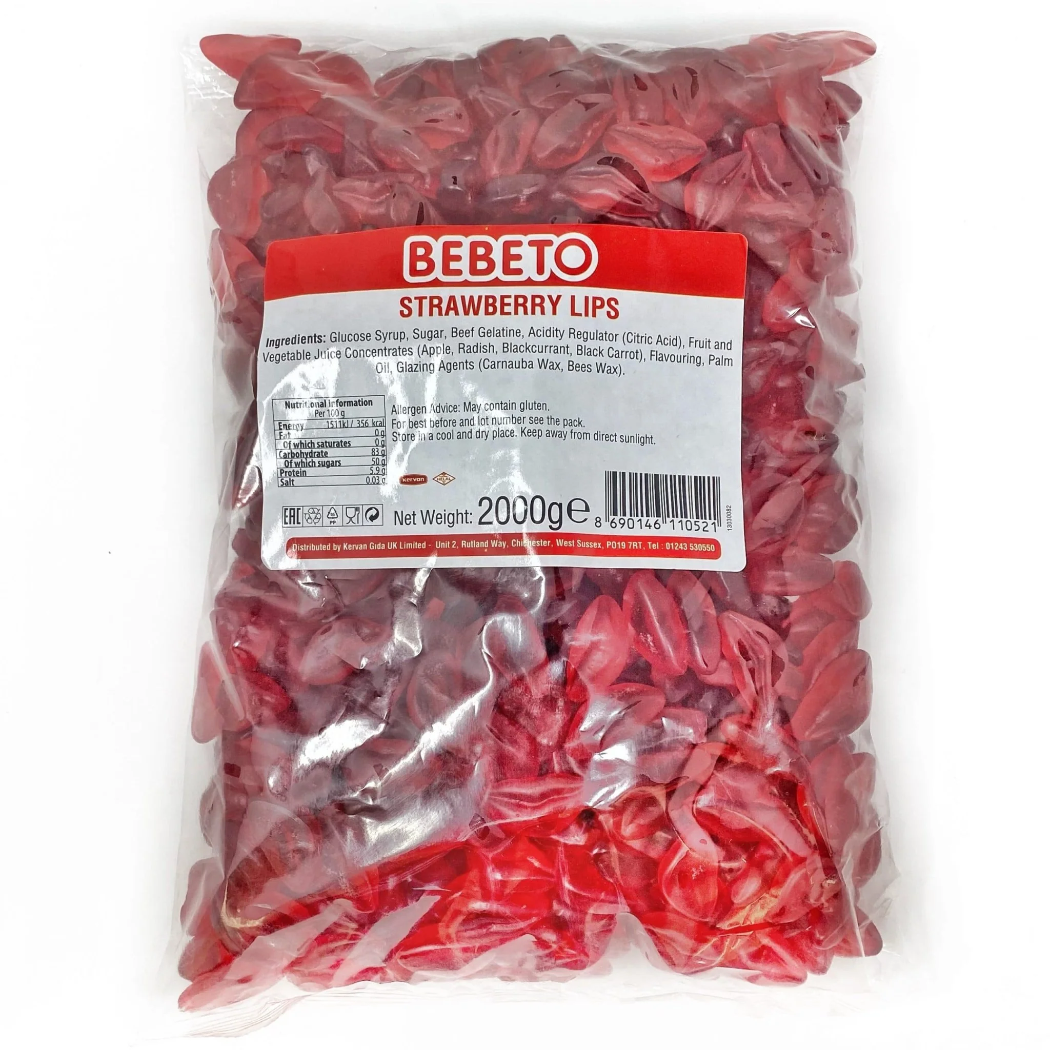 Bebeto Strawberry Lips Bag 2kg