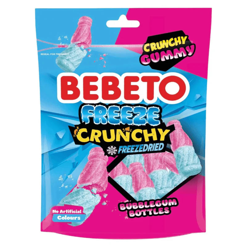 Bebeto Freeze Dried Bubblegum Bottles Peg Bag 35g