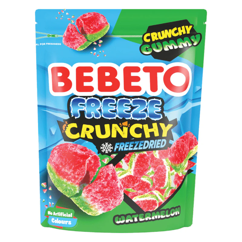 Bebeto Freeze Dried Gummy Watermelon Slices Peg Bag 35g