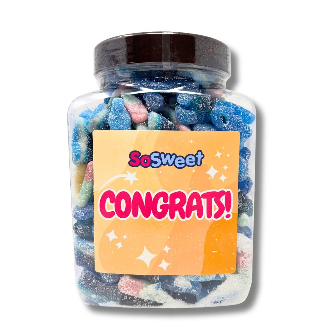 Berry Blue Paradise Sweet Mix Gift Jar (1.5kg) - Image 5