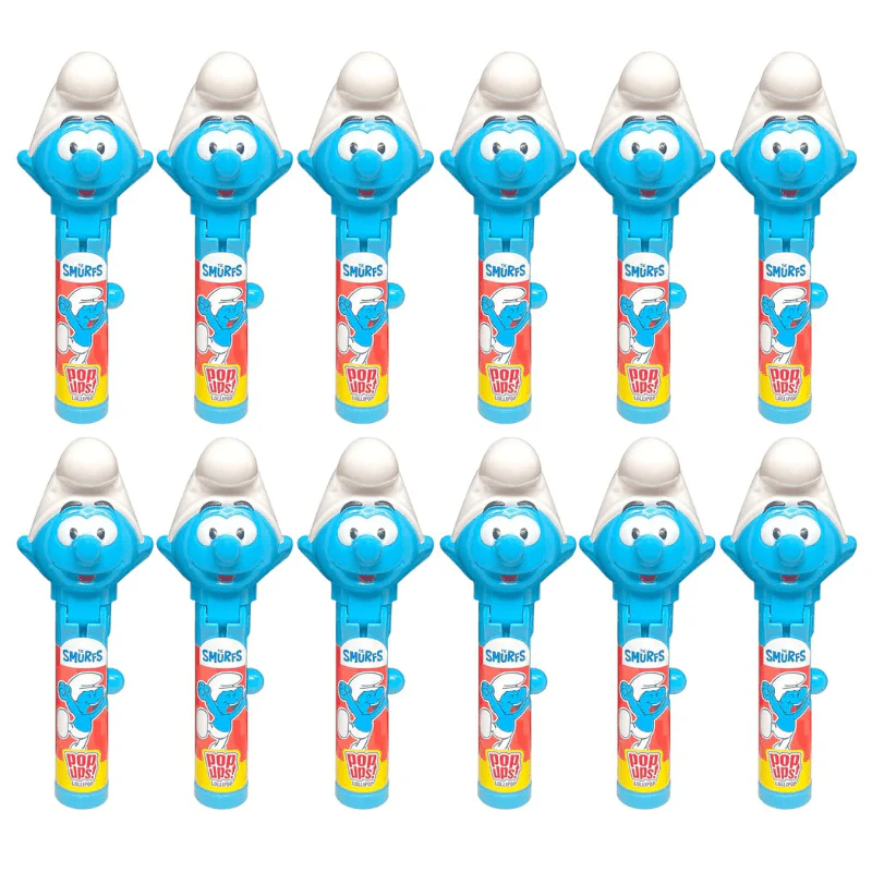 Bip Smurfs Pop Ups Lollipop 10g