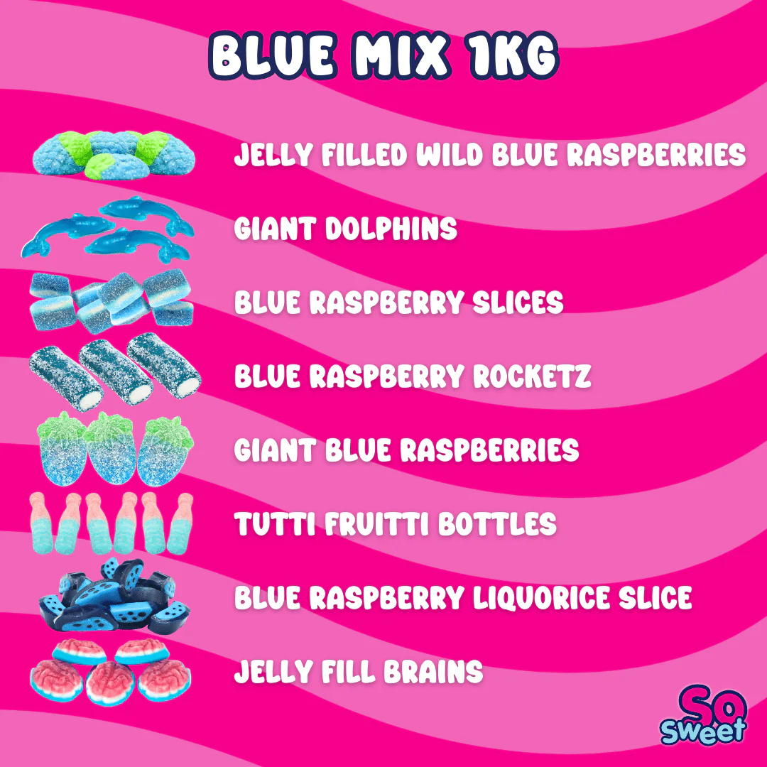 SoSweet Blue Sweet Mix Bag 1kg - Image 3