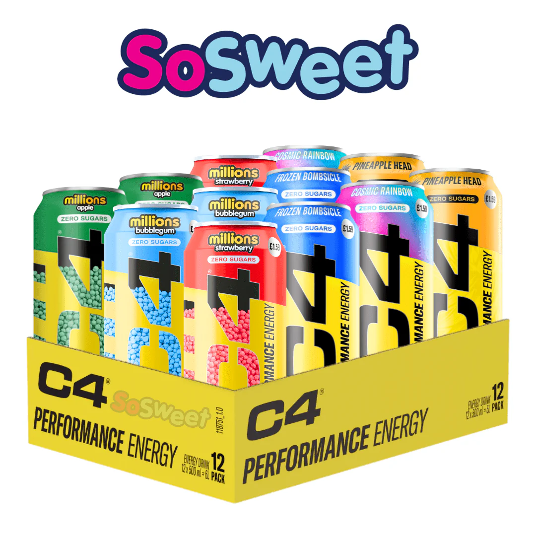 C4 Energy Mixed Case 500ml (12 Cans)