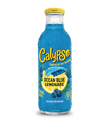 Calypso Ocean Blue Lemonade Bottle 473ml USA