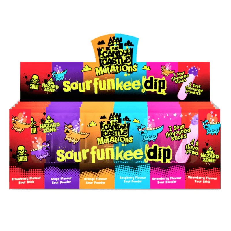 Candy Castle Crew Mutations Sour Funkee Dip 40g(Case of 24)
