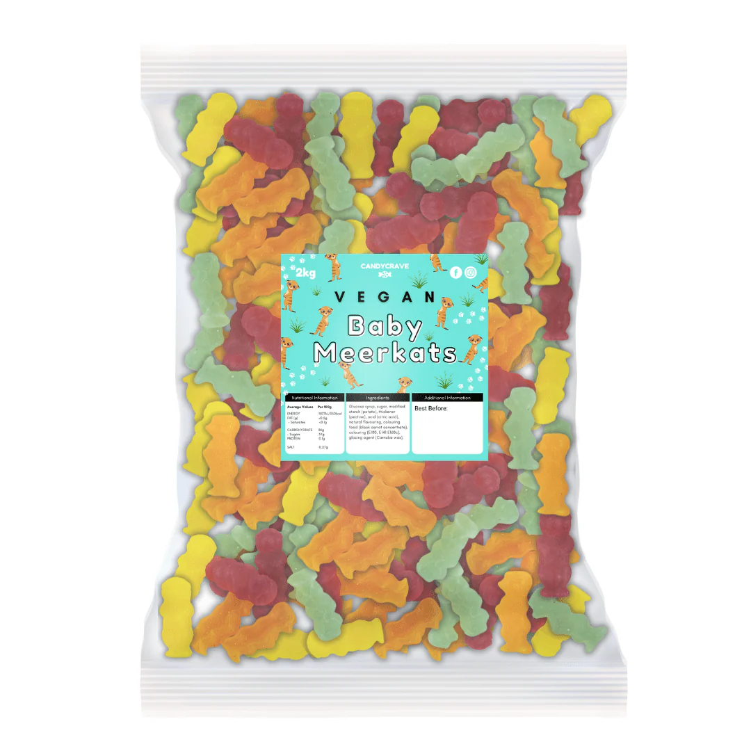 CandyCrave Vegan Baby Meerkats Bag 2kg