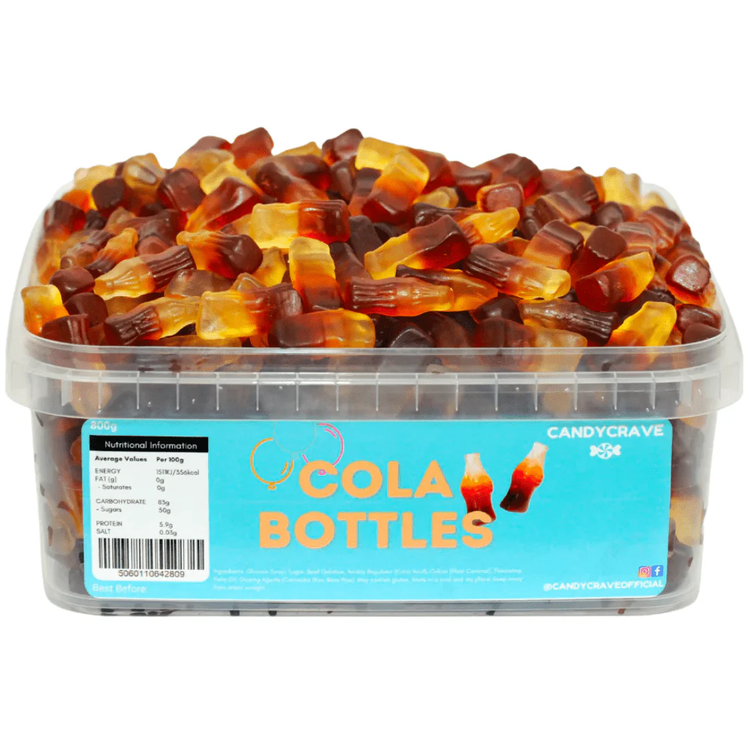 Candycrave Cola Bottles Tub 600g
