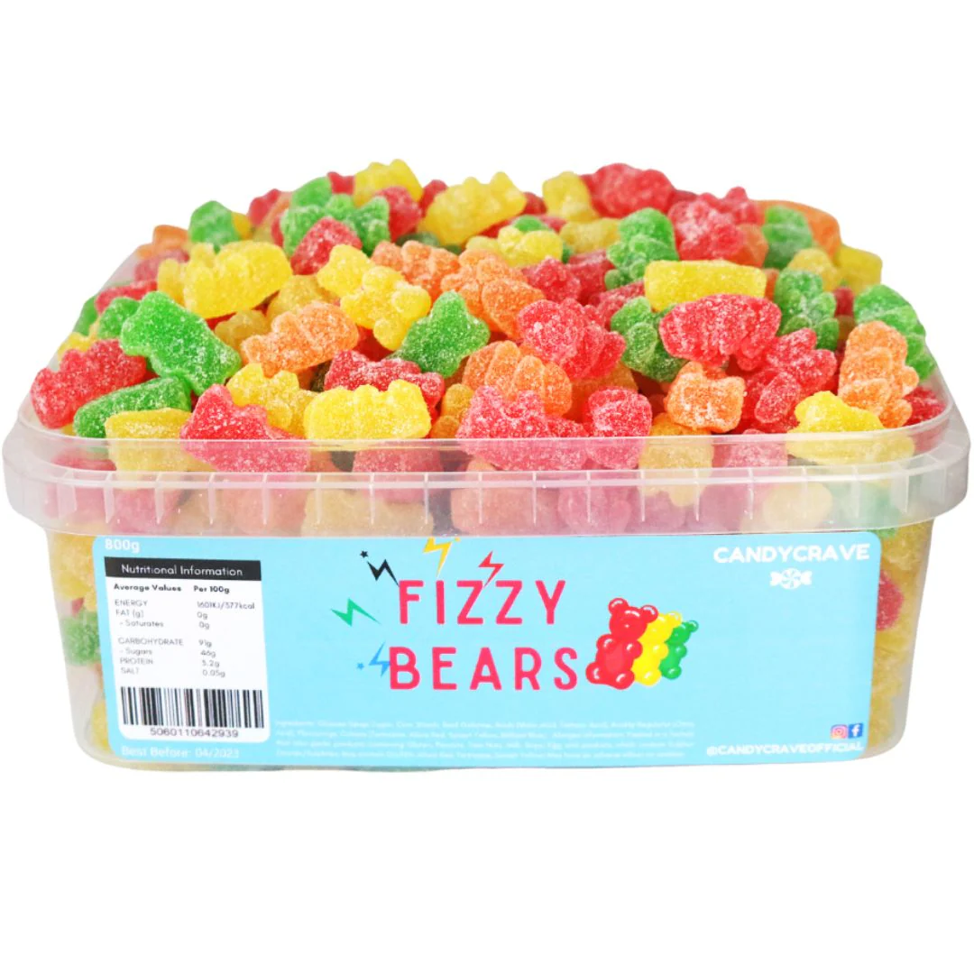 Candycrave Fizzy Bears Tub 600g