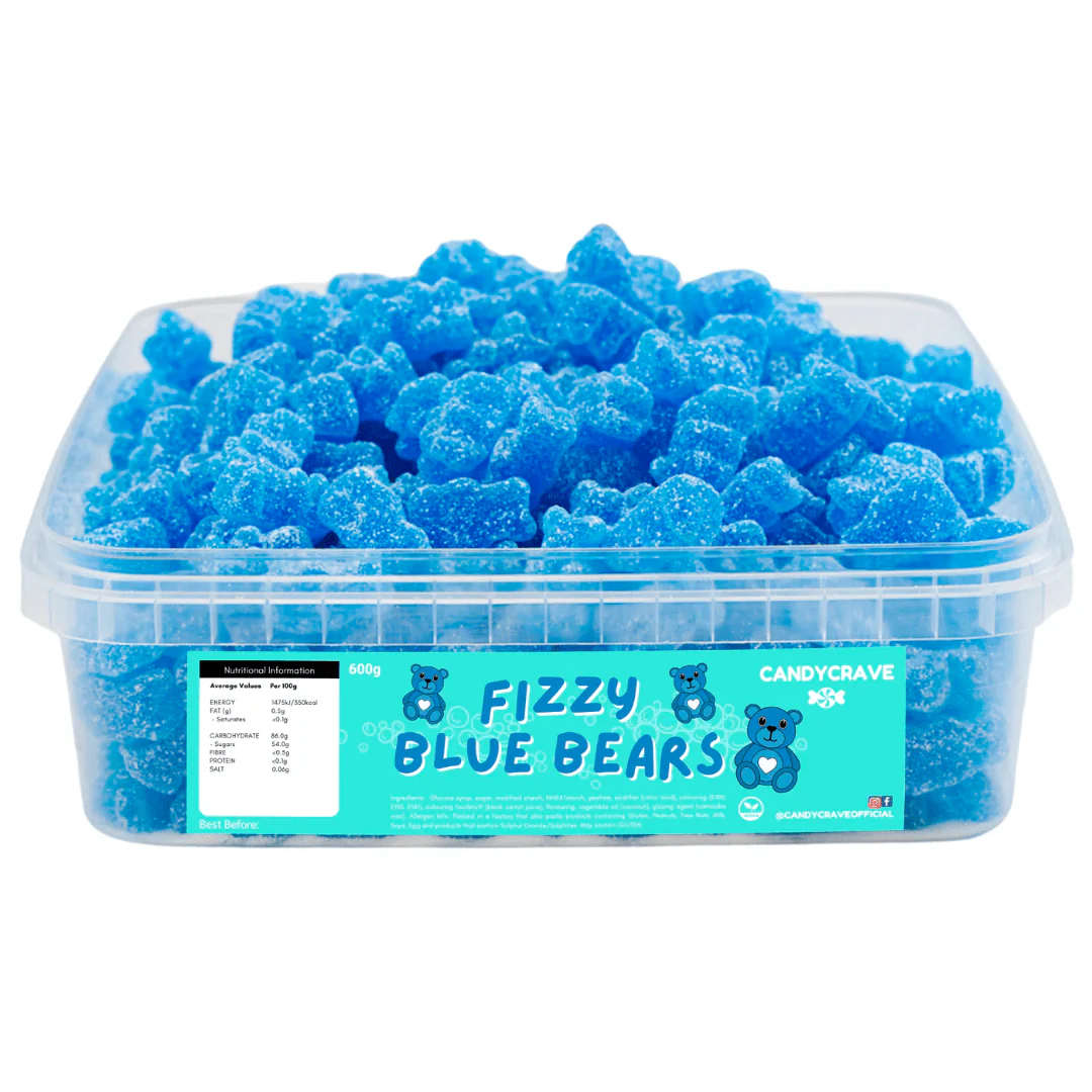 Candycrave Fizzy Blue Bears Tub 600g