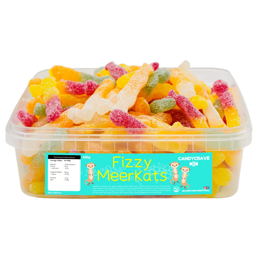 Candycrave Fizzy Meerkats Tub 600g