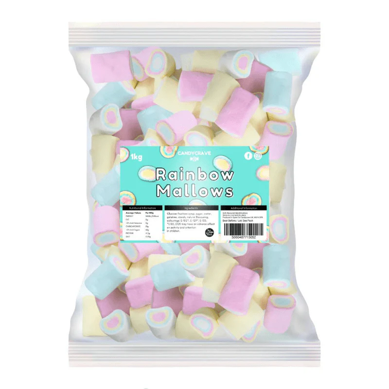 Candycrave Mallows Rainbow Bag 1kg