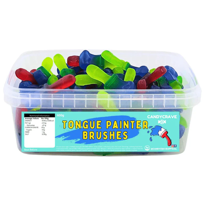 Candycrave Tongue  Painter Brushes Tub 600g