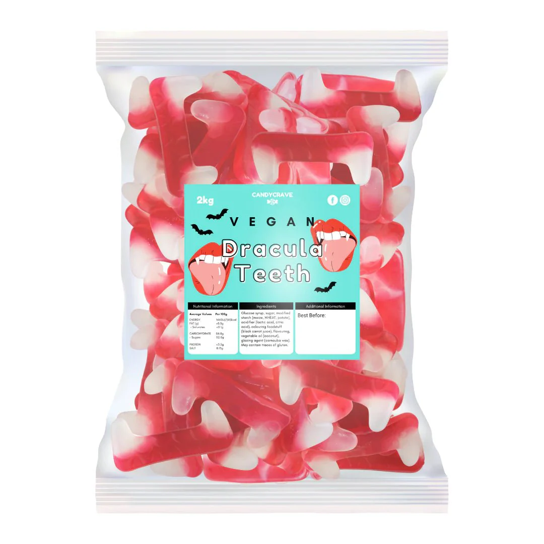 CandyCrave Vegan Dracula Teeth Bag 2kg