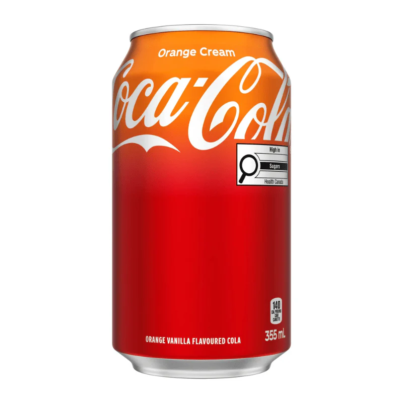 Coca Cola Orange Cream Soda Can 355ml USA
