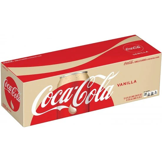 Coca Cola Vanilla Fridge Pack 355ml Cans (Case of 12) USA