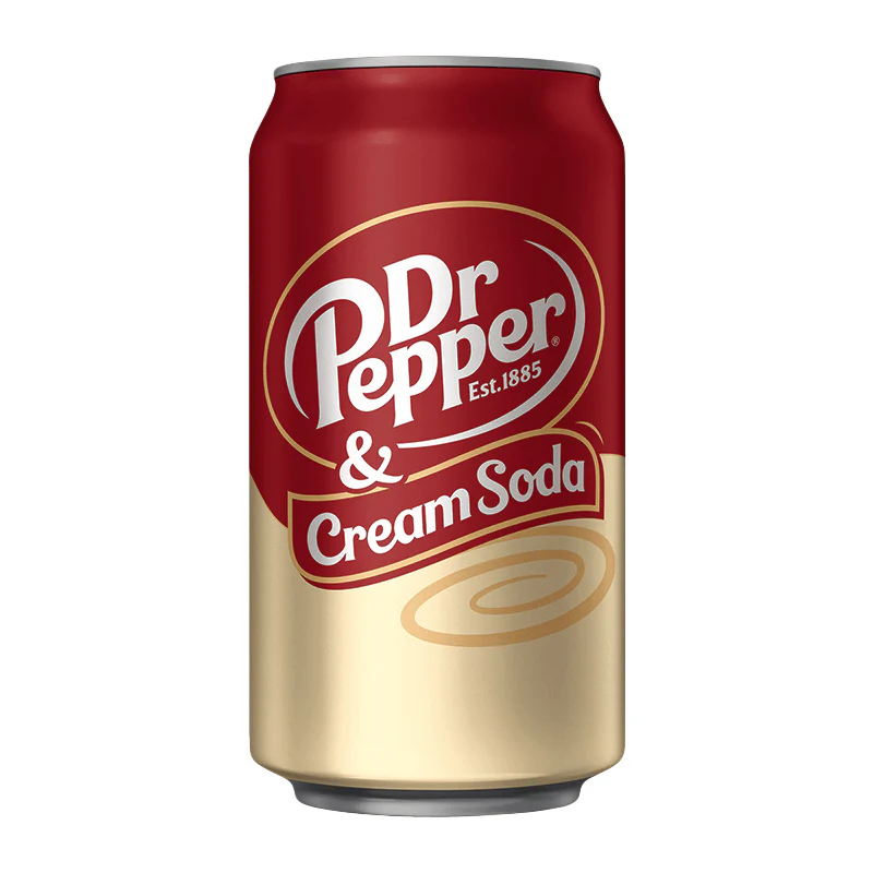 Dr Pepper & Cream Soda Can 355ml USA