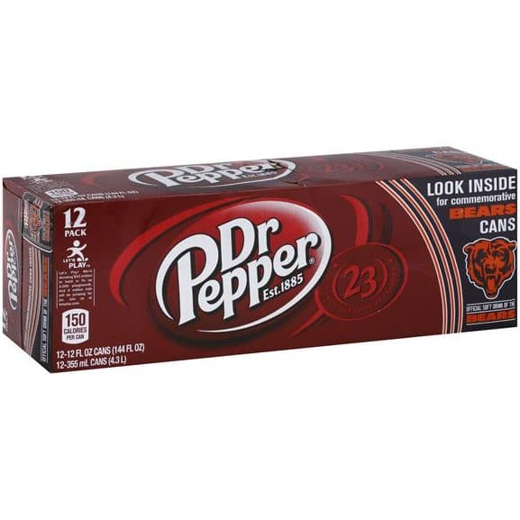 Dr Pepper Fridge Pack 355ml Cans (Case of 12) USA