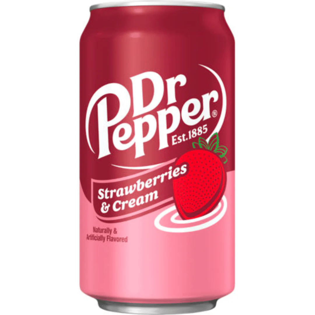 Dr Pepper Strawberries & Cream Can 355ml USA