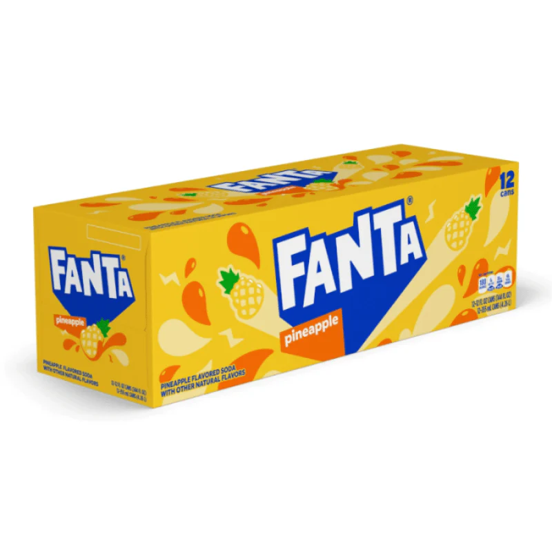 Fanta Pineapple Fridge Pack 355ml Cans (Case of 12) USA