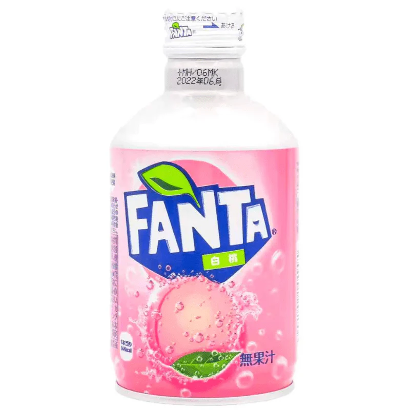 Fanta White Peach Metal Bottle 300ml Japan