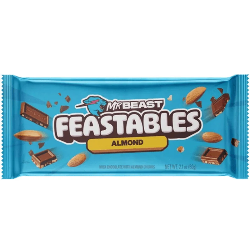 Feastables Mr Beast Almond Milk Chocolate Bar 60g