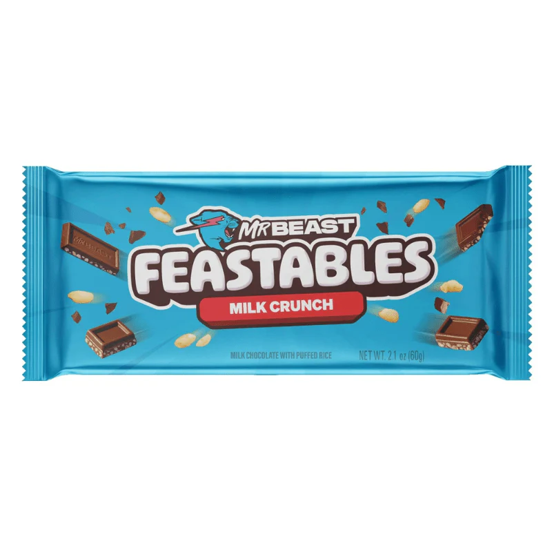 Feastables Mr Beast Milk Crunch Chocolate Bar 60g