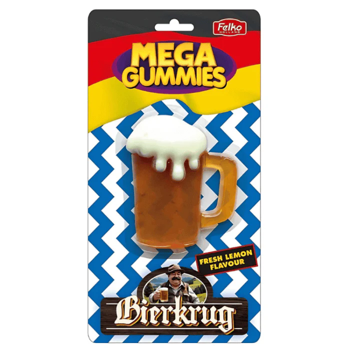 Felko Mega Gummies German Beer Bierkrug 120g