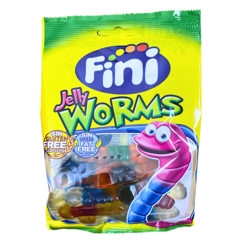 Fini Halal Jelly Worms Peg Bag 75g