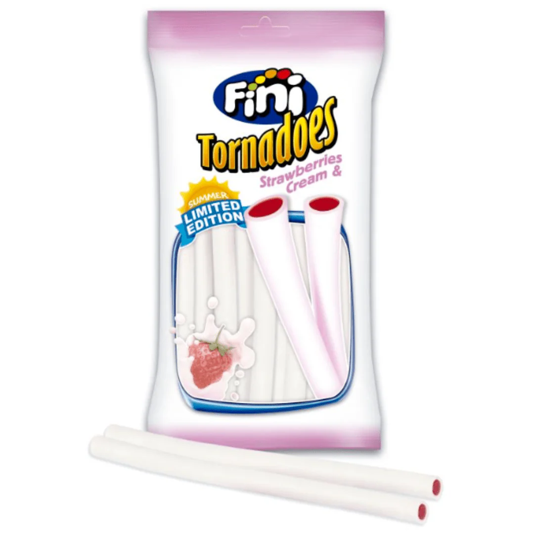 Fini Strawberries & Cream Pencils Peg Bag 160g