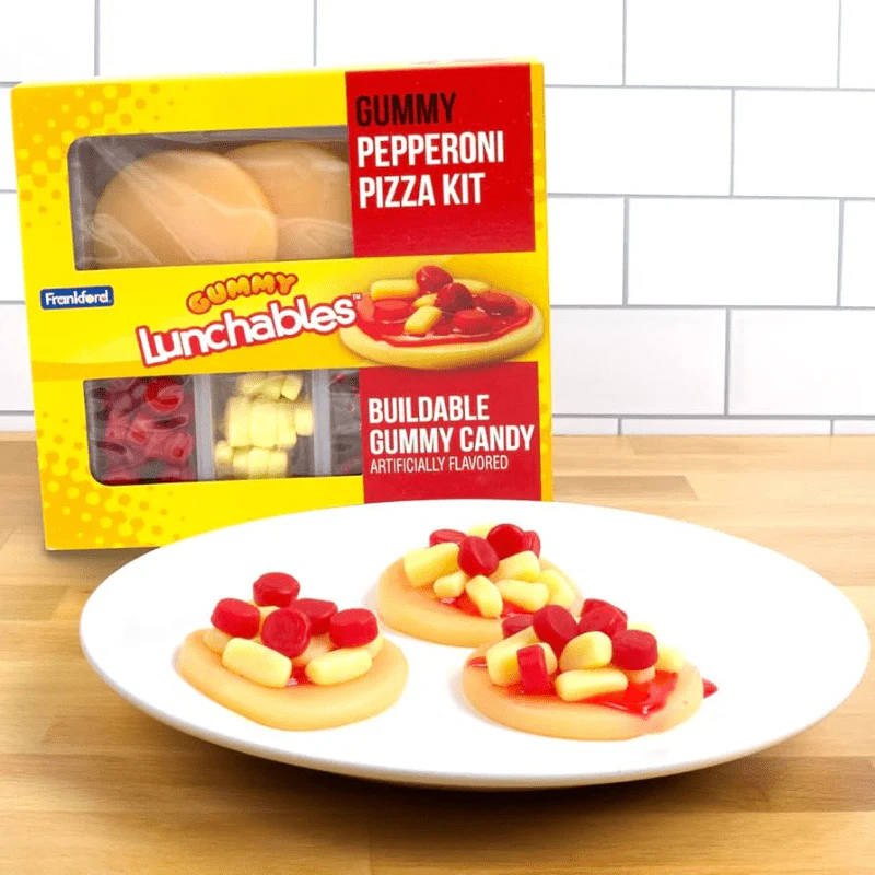 Frankford Gummy Luncheables Pepperoni Pizza Kit 179g - Image 2