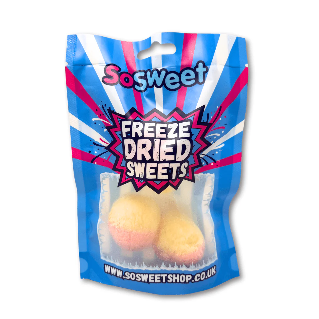 Freeze Dried Fizzy Peaches Pouch (3pcs)