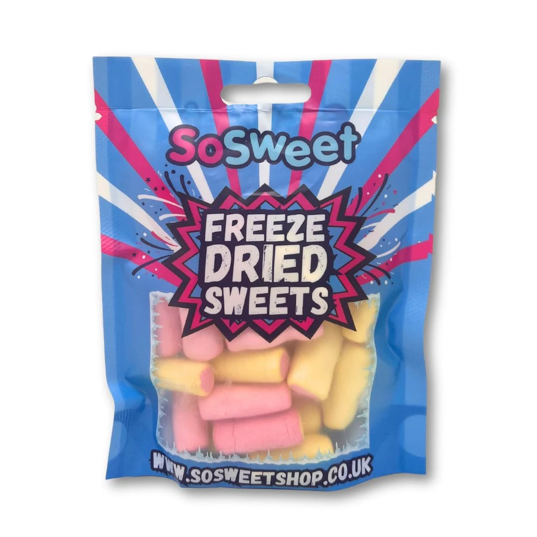 Freeze Dried Haribo Rhubarb & Custard Pouch 70g