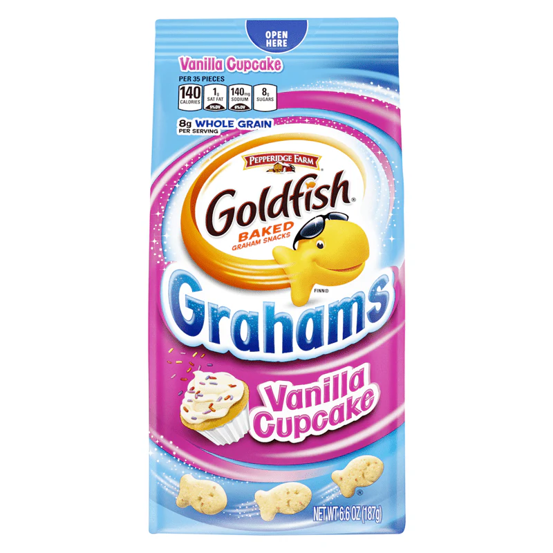 Pepperidge Farm Goldfish Grahams Vanilla Cupcake Crackers 180g