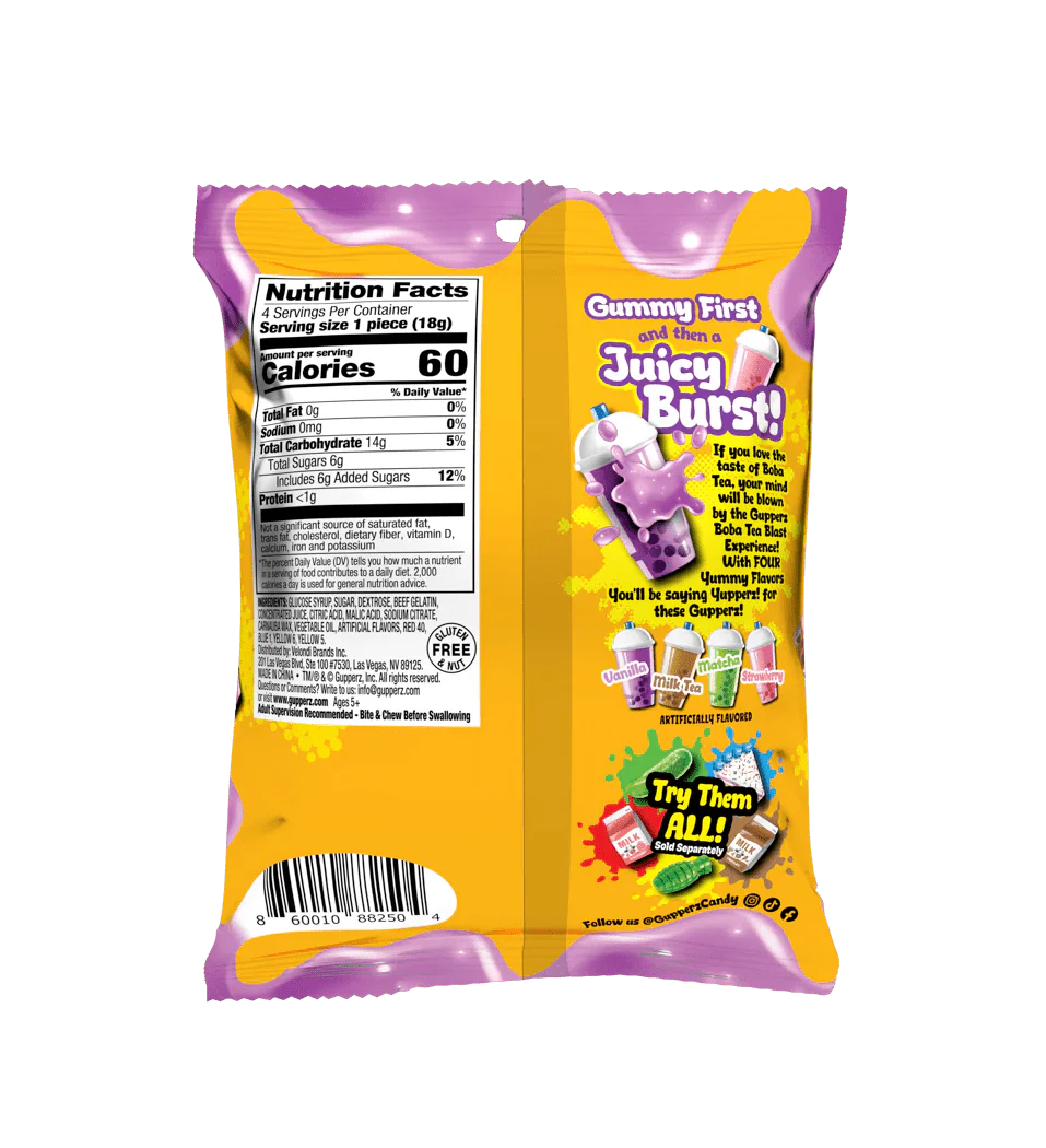 Gupperz Boba Tea Blast Peg Bag 72g - Image 2