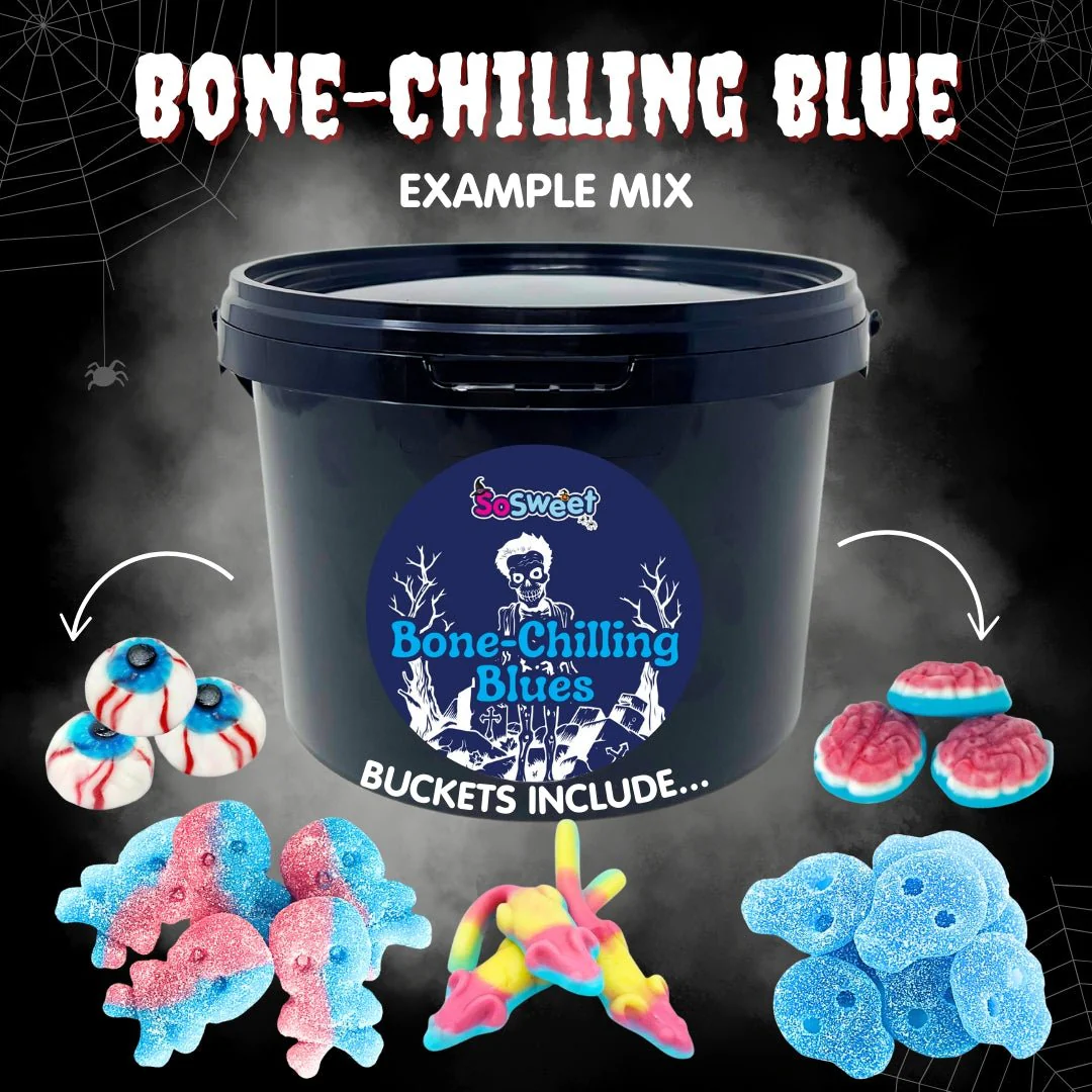 Halloween Bone-Chilling Blues Pick'n'Mix Sweets Bucket 2kg - Image 3