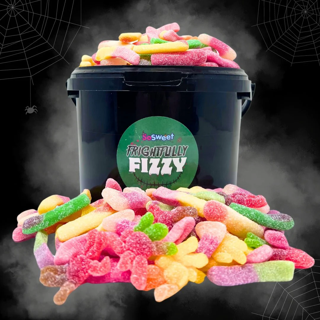 Halloween Frightfully Fizzy Trick'n'Mix Sweets Bucket 2kg